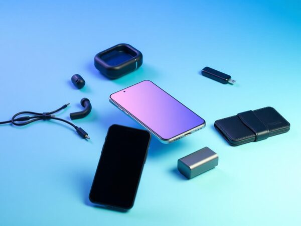 Smartphone with floating accessories